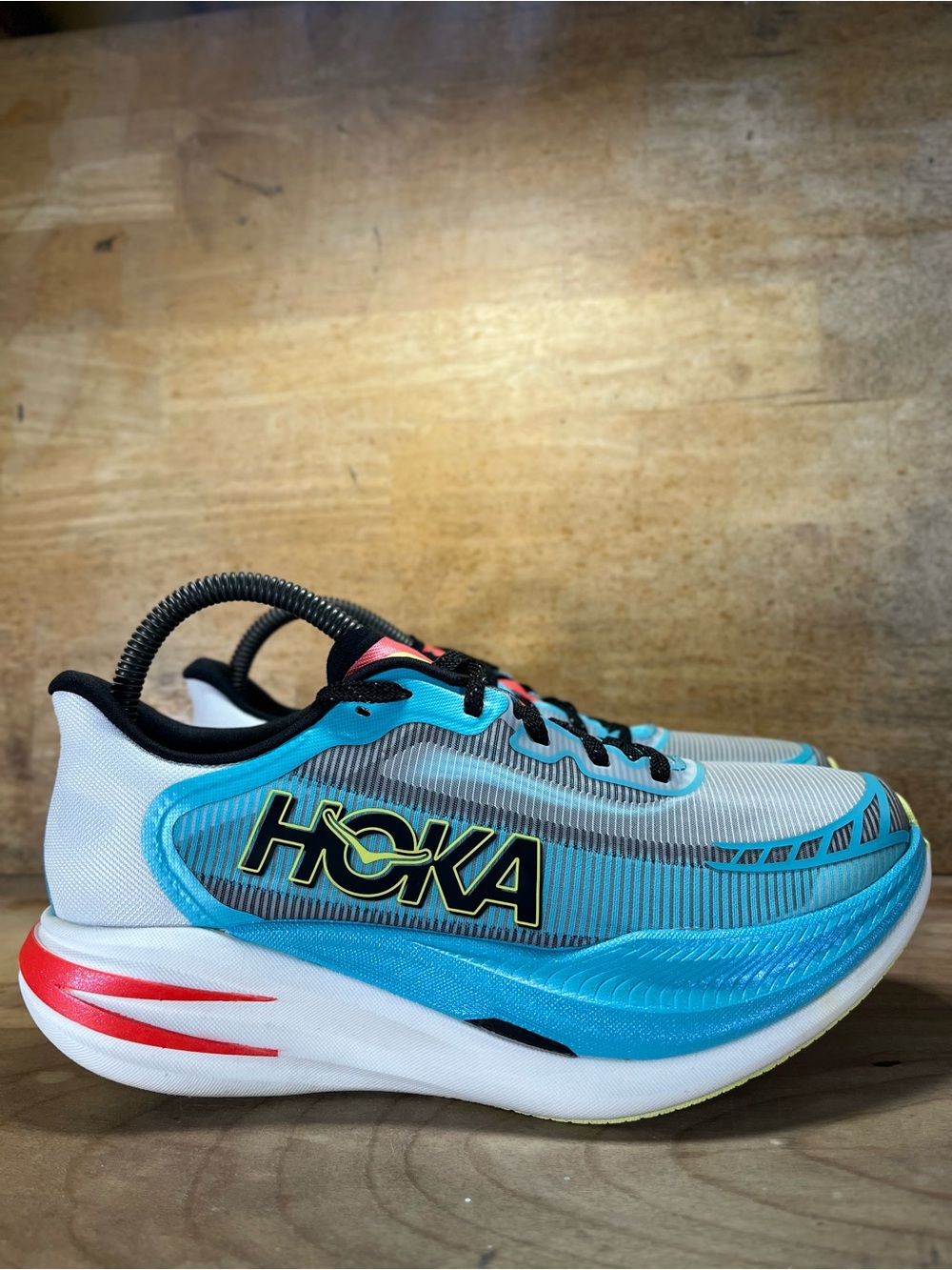 Hoka One One Cielo X1 2.0 Womens Size 8.5 Running Shoes Sneakers Frost Black